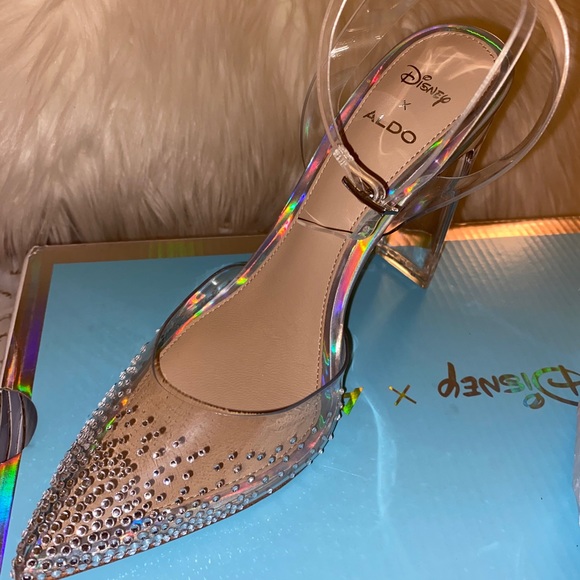 Aldo x Disney Glassslipper Clear Sz 6, 10 - Picture 4 of 11